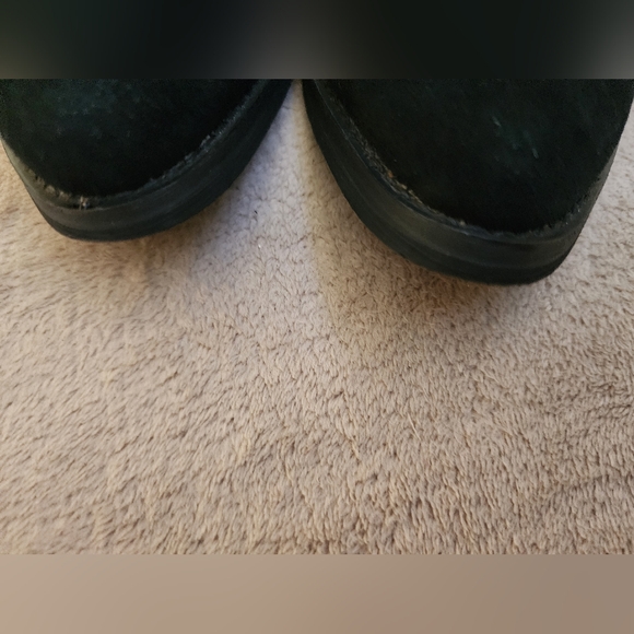 Very Volatile Womens Fringe Suede Boots Heels Size 7 Black Bootie Ankle. - Picture 10 of 13